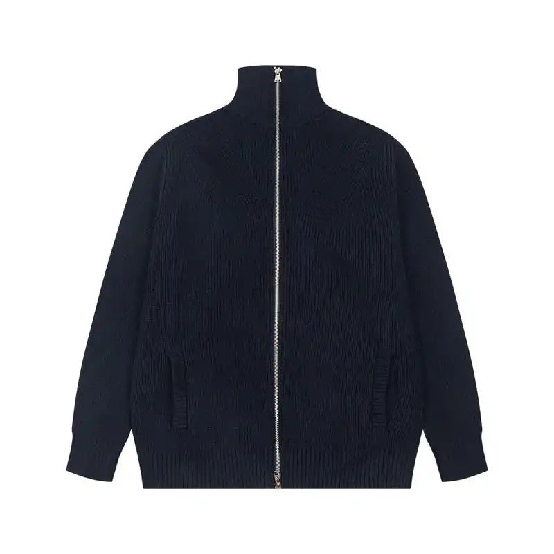 Ribbed Knit Pullover for Men